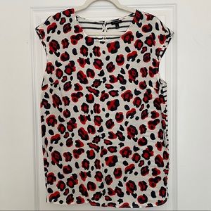 NWOT Talbots Leopard Print Top